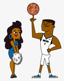 Td Basketball Couple - Total Drama Lightning X Anne Maria, HD Png Download, Transparent PNG