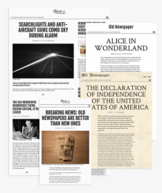 Vintage Newspaper Png - Old Newspaper Wordpress Theme, Transparent Png, Transparent PNG
