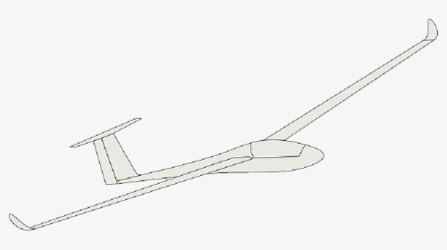 Small, Outline, Plane, Planes, Glider - Glider Vector, HD Png Download, Transparent PNG