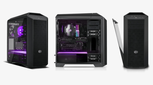 An Edge To Edge Light Grey Tinted Tempered Glass Side - Cooler Master Mastercase Mc500p, HD Png Download, Transparent PNG