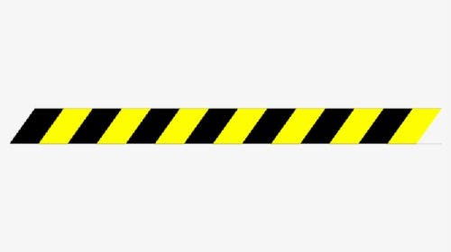 Black, Yellow, Danger, Border, Warning, Hazard, Stripes - Transparent Background Caution Tape, HD Png Download, Transparent PNG
