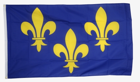France Île De France Coat Of Arms With Lily Flag - New France Flags, HD Png Download, Transparent PNG