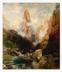 Thomas Moran S Mist In Kanab Canyon, Utah - Mist In Kanab Canyon, Utah, HD Png Download, Transparent PNG