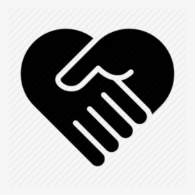 Heart Icon Transparent - Handshake Heart Icon Png, Png Download, Transparent PNG