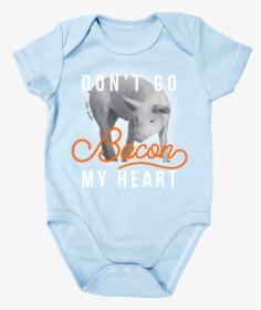 Farm Girl Boy Don T Go Bacon My Heart Onesie - Pig On White Background, HD Png Download, Transparent PNG