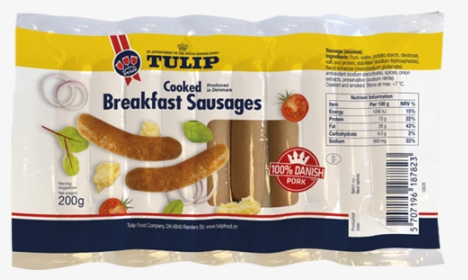 Tulip Breakfast Sausages 10x20g Folie China - Frankfurter Würstchen, HD Png Download, Transparent PNG