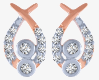 14kt Rose Gold And Diamond Stud Earrings For Women - Earrings, HD Png Download, Transparent PNG