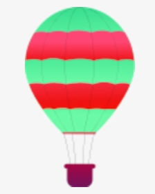 Hot Air Balloon Clipart Striped - Hot Air Balloon, HD Png Download, Transparent PNG