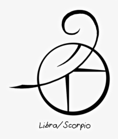 Libra Scorpio Cusp Symbol Tattoo, HD Png Download, Transparent PNG