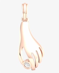 18k Gold Pendant For Women 0 15ct Round Real Diamond - Pendant, HD Png Download, Transparent PNG