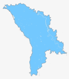 Moldova Map Blue - Capital Of Moldova On Map, HD Png Download, Transparent PNG