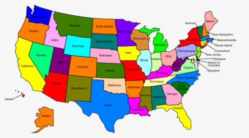 Transparent Us Maps Clipart - Map Of The United States Clipart, HD Png Download, Transparent PNG