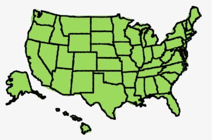 Blank Map Of Usa - Map Of Usa Blank Pdf, HD Png Download, Transparent PNG