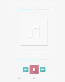 Music Progress Bar Png - Mobile Music Player Interface, Transparent Png, Transparent PNG