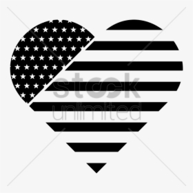 American Flag Heart Vector Clipart United States Of - American Flag Heart Vector, HD Png Download, Transparent PNG