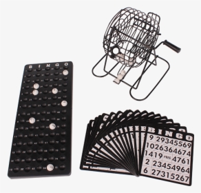 Custom Made Deluxe Wire Cage Bingo Set - Hand Fan, HD Png Download, Transparent PNG