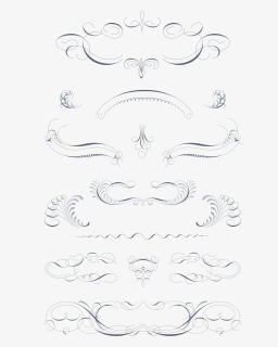 Luxurious Flourishes Vector Pack - Drawing, HD Png Download, Transparent PNG