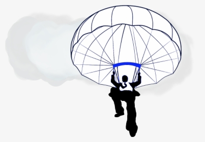 Parachute Silhouette, HD Png Download, Transparent PNG