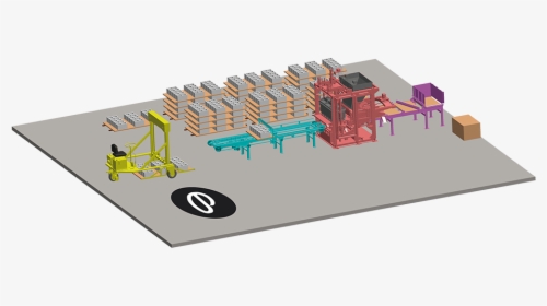 Installations For Production Of Concrete Products 1 - Concrete Block Manufacturing Machinery Diagram, HD Png Download, Transparent PNG