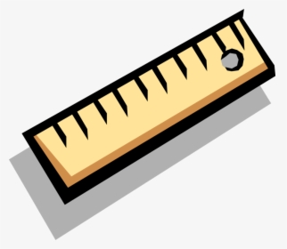 Vector Illustration Of Ruler, Rule Or Line Gauge Straight - Ruler, HD Png Download, Transparent PNG
