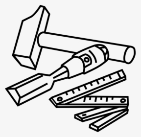 Vector Illustration Of Carpentry And Woodworking Wood - Wood Working Clip Art Black And White, HD Png Download, Transparent PNG