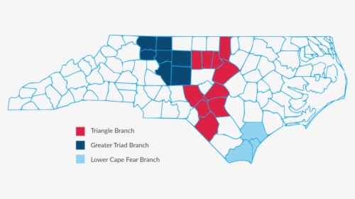 Map-01 - Map Of North Carolina, HD Png Download, Transparent PNG