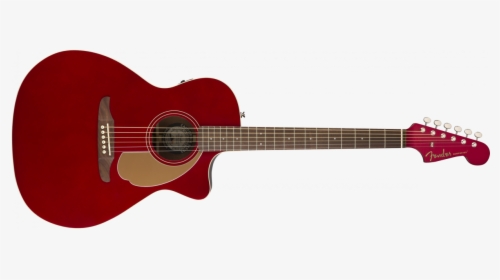 Fender Newporter Player Acoustic Guitar - Fender Redondo Player Candy Apple Red, HD Png Download, Transparent PNG