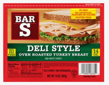 Oven Roasted Turkey Breast - Bar S Deli Style Smoked Ham, HD Png Download, Transparent PNG