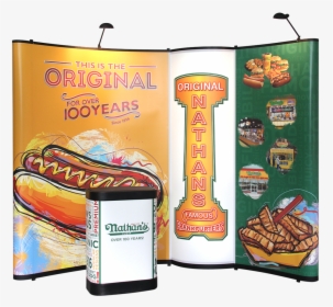 Nathans Hotdogs Pop-up Cutout Square Sfv - Banner, HD Png Download, Transparent PNG
