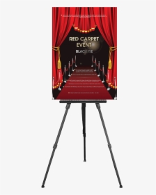 Custom Poster Red Carpet Event - Poster Easel Png, Transparent Png, Transparent PNG