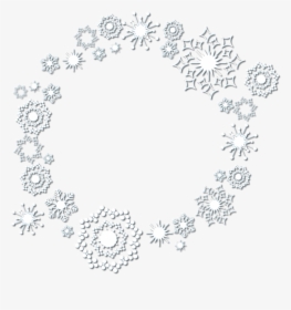 #ftestickers #snow #snowflakes #frame #borders #aesthetic - Doily, HD Png Download, Transparent PNG