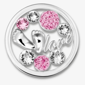 Babyfeet Light Pink Stainless Steel Open Disc With - Mi Moneda Munt, HD Png Download, Transparent PNG
