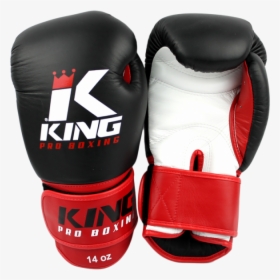 King Kpb 1 Boxing Gloves Pro Boxing Black/red Kpb 1zw - King Pro Boxing Gloves, HD Png Download, Transparent PNG