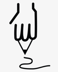 A Hand Holding A Pencil Drawing An An Image, HD Png Download, Transparent PNG