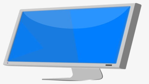 Clean Flat Screen Monitor - Computer Screen Computer Monitor Drawing, HD Png Download, Transparent PNG