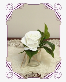 White Rose & Foliage Small Table Decoration Flowers - Peonies Roses And Baby's Breath Bouquets, HD Png Download, Transparent PNG