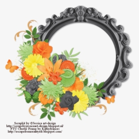 Ftu Cluster Frame Autumn Flowers - Petal, HD Png Download, Transparent PNG
