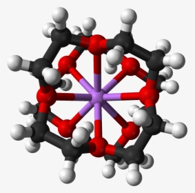 Bis Lithium Cation From Xtal 3d Balls A - Bis 12 Crown 4 Lithium, HD Png Download, Transparent PNG
