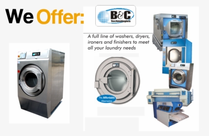 Laundry Equipment Sales - B&c Technologies, HD Png Download, Transparent PNG