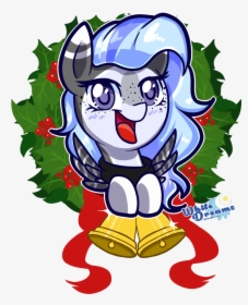 Xwhitedreamsx, Christmas Wreath, Female, Mare, Oc, - Twilight Sparkle Christmas Pony Art, HD Png Download, Transparent PNG
