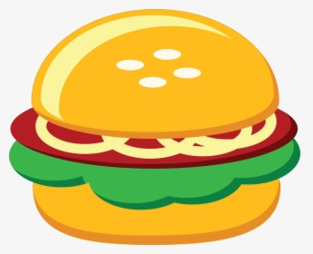 Graphic Royalty Free Stock Hamburger Fast Food Chicken - Clip Art Burger Png, Transparent Png, Transparent PNG