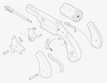Exploded View Of Gun, HD Png Download, Transparent PNG