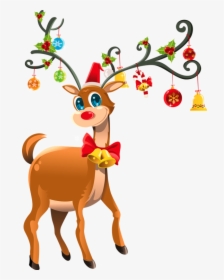 Christmas Card Rudolph Reindeer, HD Png Download, Transparent PNG