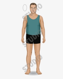 Body Shape Men Cartoon, HD Png Download, Transparent PNG