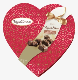 Russell Stover Decorative All Milk Assorted Chocolates - Heart Chocolates Russell Stovers, HD Png Download, Transparent PNG