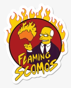 Flaming Scomos Sticker, HD Png Download, Transparent PNG
