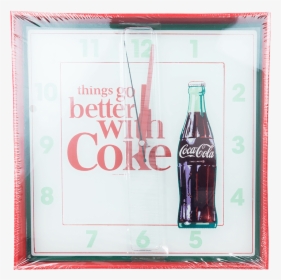 Coca Cola Square Wall Clock   Title Coca Cola Square - Coca-cola, HD Png Download, Transparent PNG