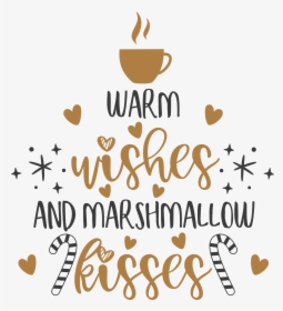 #christmas #wishes #text #marshmallow #kisses #png - Calligraphy, Transparent Png, Transparent PNG