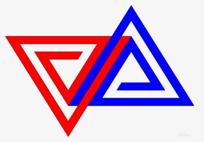 Connected Triangles Print - Uralvagonzavod Logo, HD Png Download ...