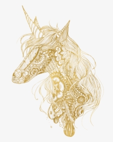 Unicorn Zentangle 1, HD Png Download, Transparent PNG